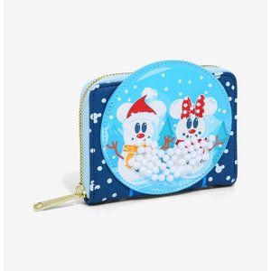 🎄Loungefly Minnie & Mickey Snow Globe wallet